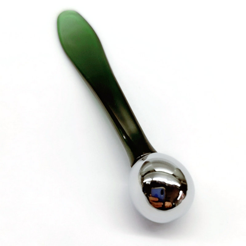 Rullo per massaggio alla crema per gli occhi Cucchiaio per trucco viso per il viso Spatola per cosmetici in mini metallo in oro rosa in acciaio inossidabile