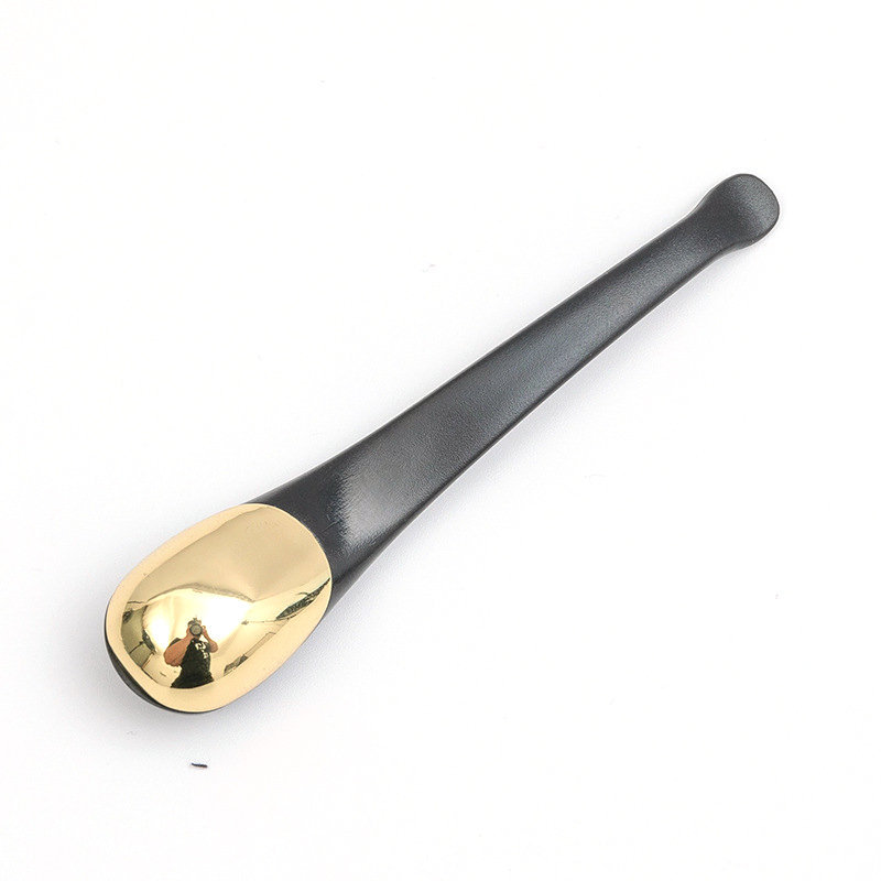 Spatola cosmetica oro argento Cucchiaio per crema viso per occhi in metallo di alta qualità Cucchiaio per maschera facciale per trucco di bellezza