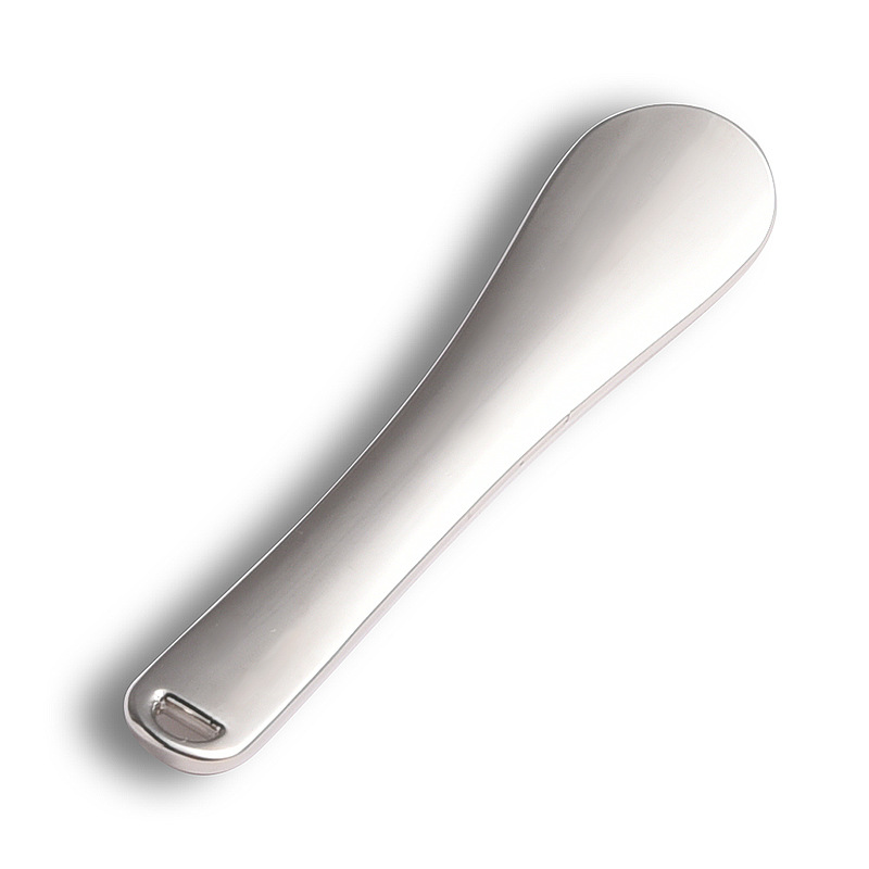 Mini spatola per miscelare il trucco Spatola per cucchiaio cosmetico in metallo Mini spatola per miscelare il trucco Spatola per cucchiaio cosmetico in metallo