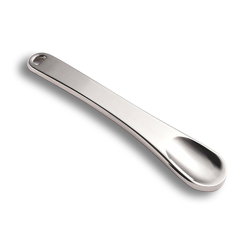 Mini spatola per miscelare il trucco Spatola per cucchiaio cosmetico in metallo Mini spatola per miscelare il trucco Spatola per cucchiaio cosmetico in metallo