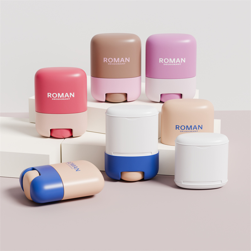 Cura della pelle Contenitore vuoto per deodorante in plastica da 30 g 50 g con flacone di imballaggio riempito Cura della pelle Contenitore vuoto per deodorante in plastica da 30 g 50 g con flacone di imballaggio riempito