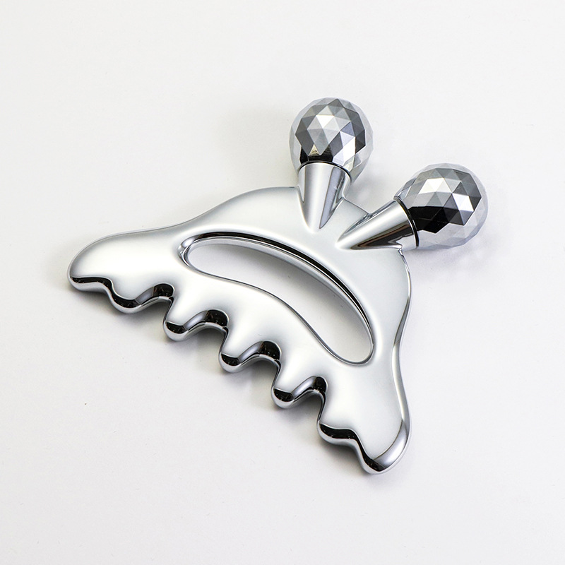 Rullo per massaggio facciale in lega di zinco con massaggio alla testa Rullo per massaggio facciale in lega di zinco con massaggio alla testa