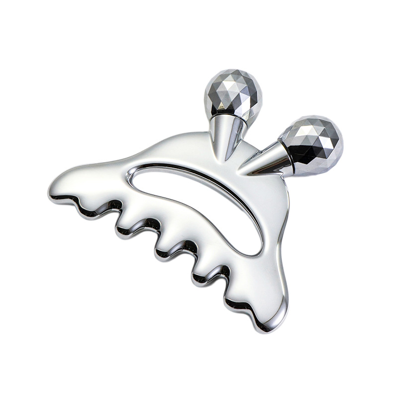 Rullo per massaggio facciale in lega di zinco con massaggio alla testa Rullo per massaggio facciale in lega di zinco con massaggio alla testa